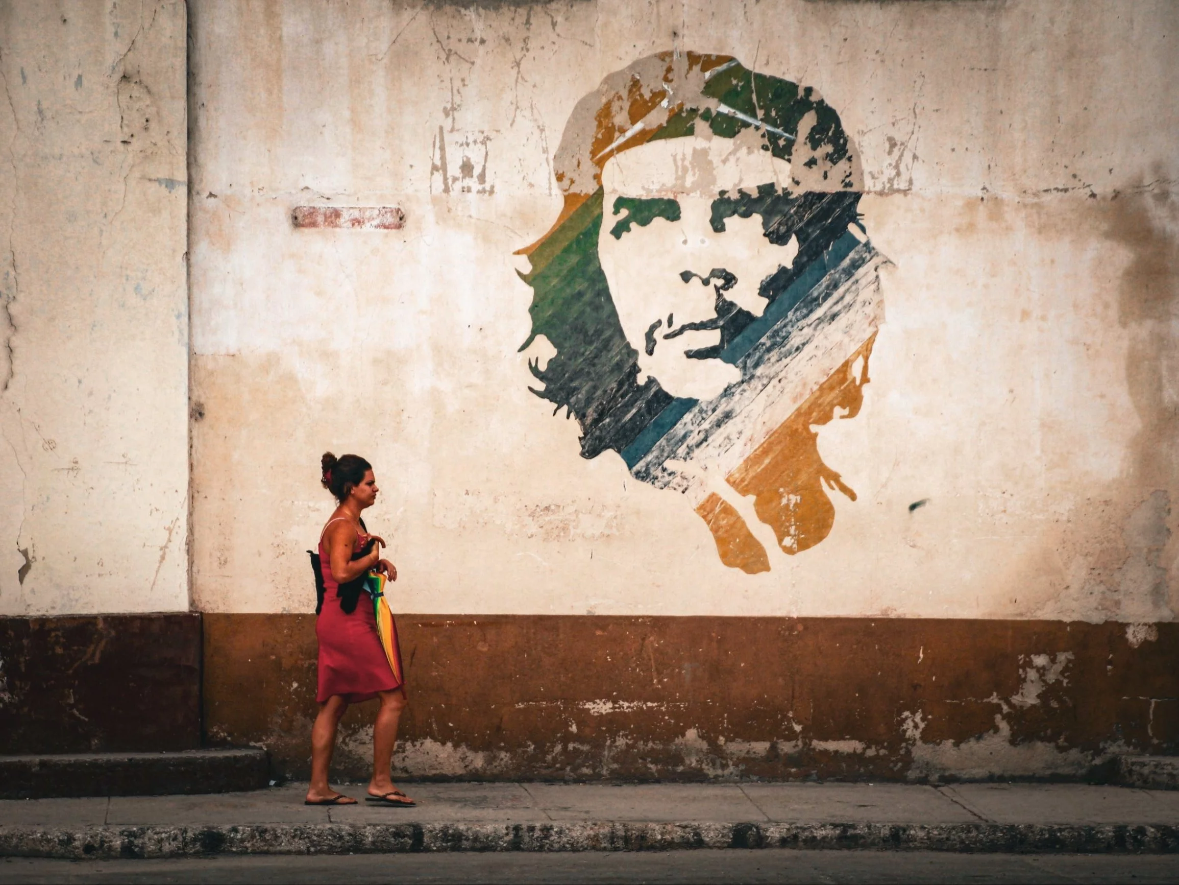 Che Guevara - mural w Hawanie