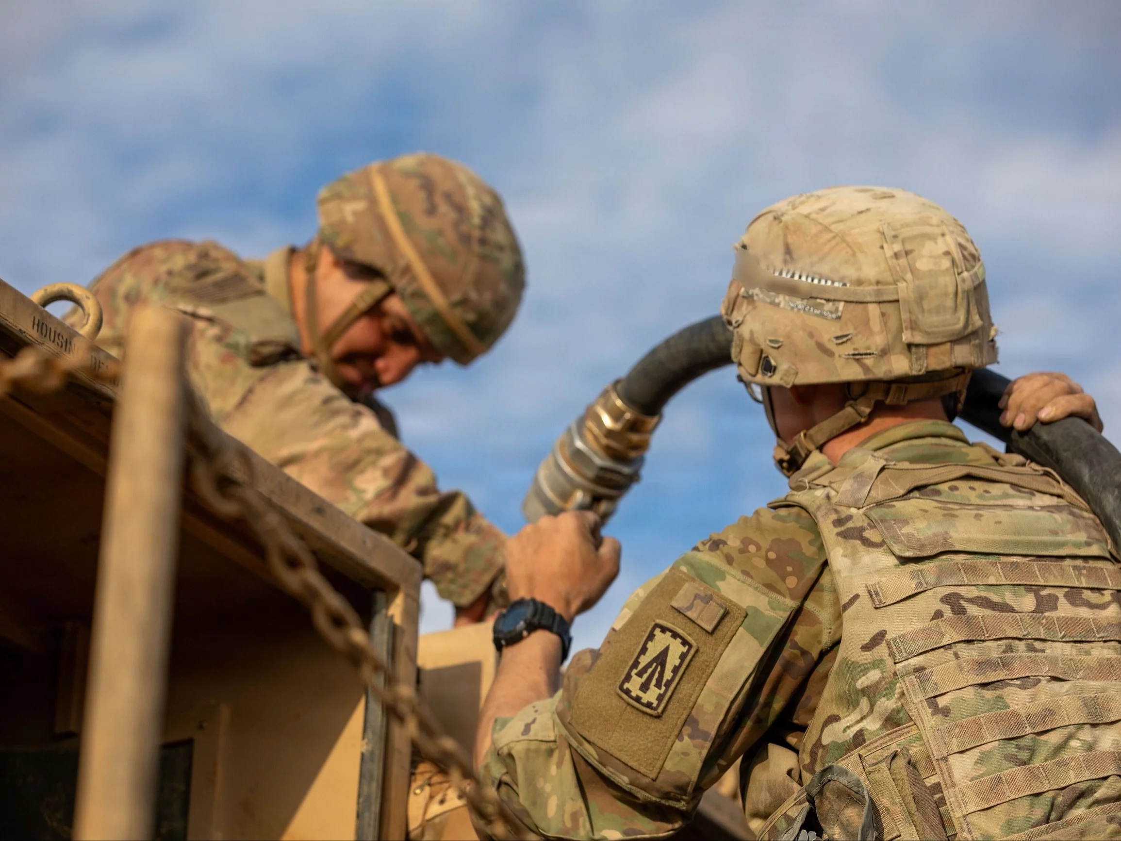 Żołnierze USA podczas wojny z Iranem