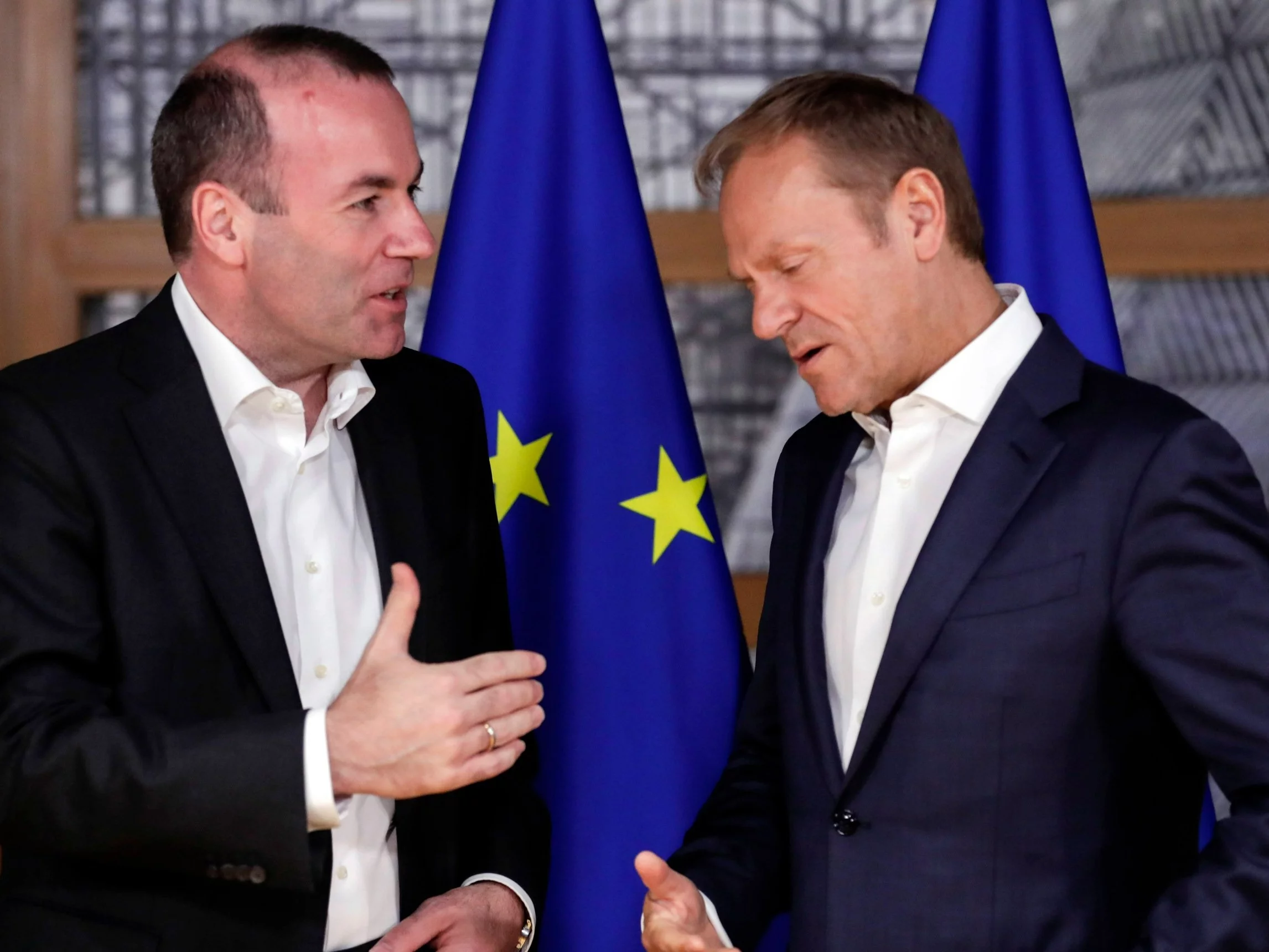 Manfred Weber i Donald Tusk