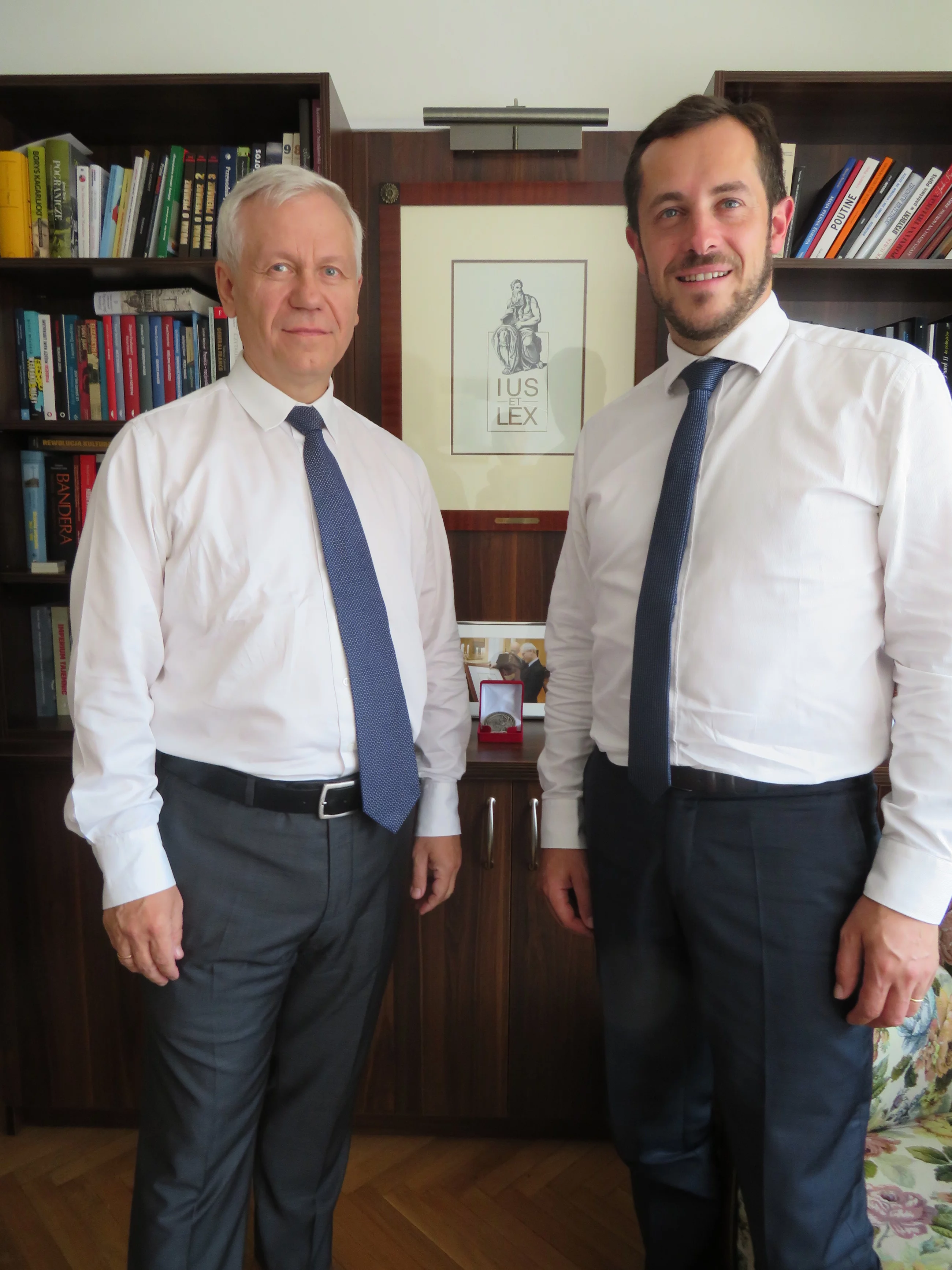 Spotkanie Francuza Nicolasa Baya w biurze poselskim Marka Jurka