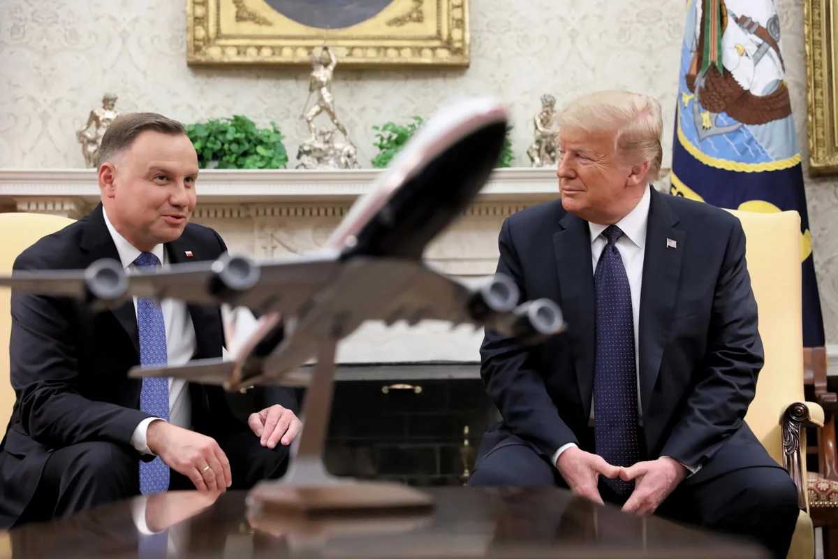 Prezydent USA Donald Trump i prezydent Andrzej Duda