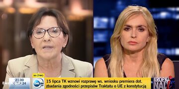 Ewa Kopacz i Monika Olejnik