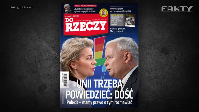 "Fakty" TVN o najnowszej okładce "Do Rzeczy"