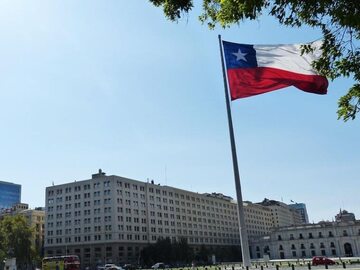 Flaga Chile. Zdj. ilustracyjne