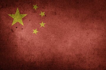 Flaga Chińskiej Republiki Ludowej, zdjęcie ilustracyjne