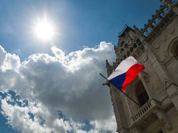 Flaga Czech, zdjęcie ilustracyjne