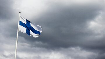 Flaga Finlandii. Zdj. ilustracyjne