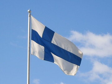 Flaga Finlandii, zdjęcie ilustracyjne