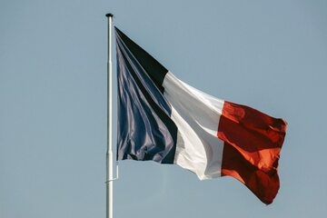 Flaga Francji. Zdj. ilustracyjne