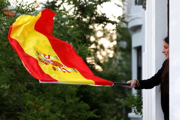 Flaga Hiszpanii, zdjęcie ilustracyjne