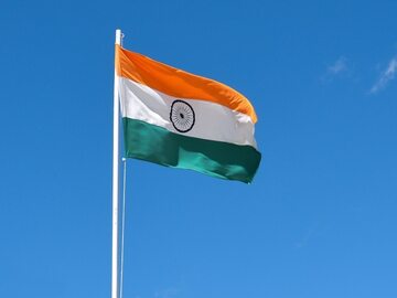 Flaga Indii, zdjęcie ilustracyjne