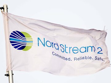 Flaga Nord Stream 2, zdjęcie ilustracyjne