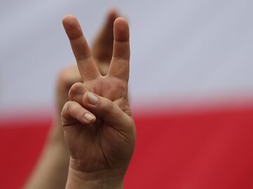 Flaga Polski, zdjęcie ilustracyjne