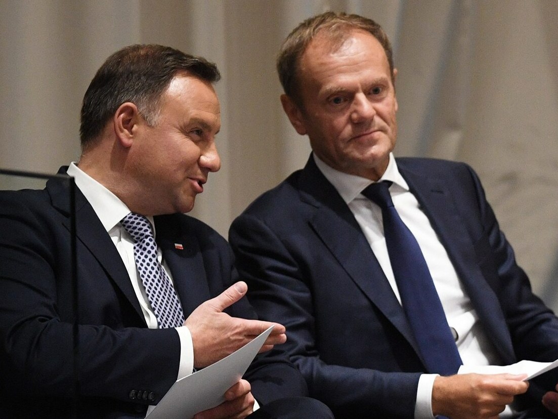 Prezydent Andrzej Duda i premier Donald Tusk