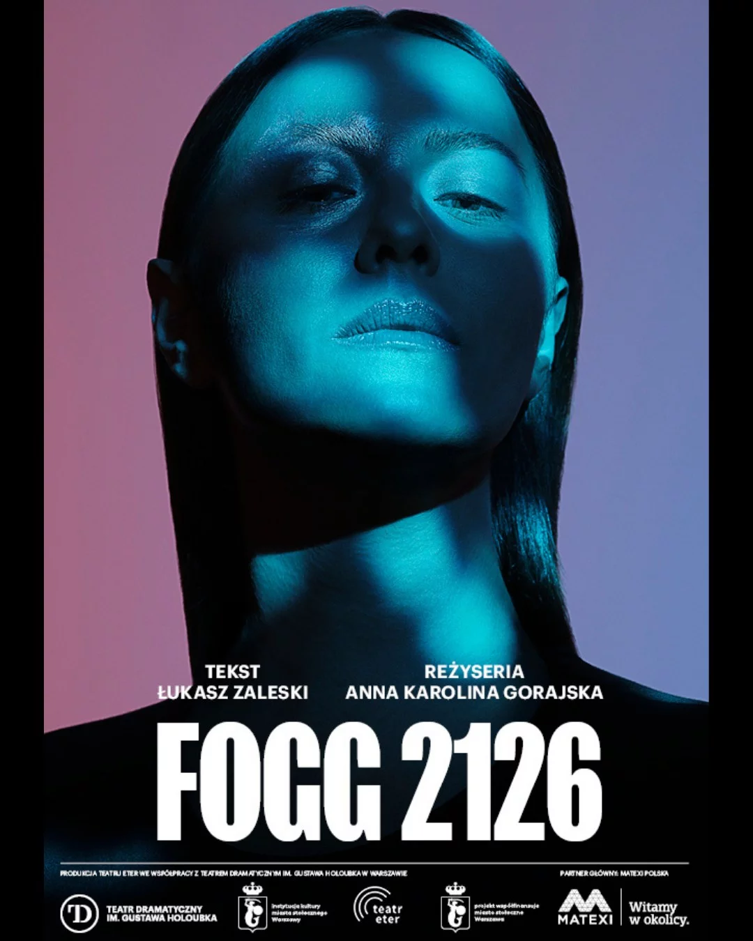 Plakat promujący spektakl Fogg 2126