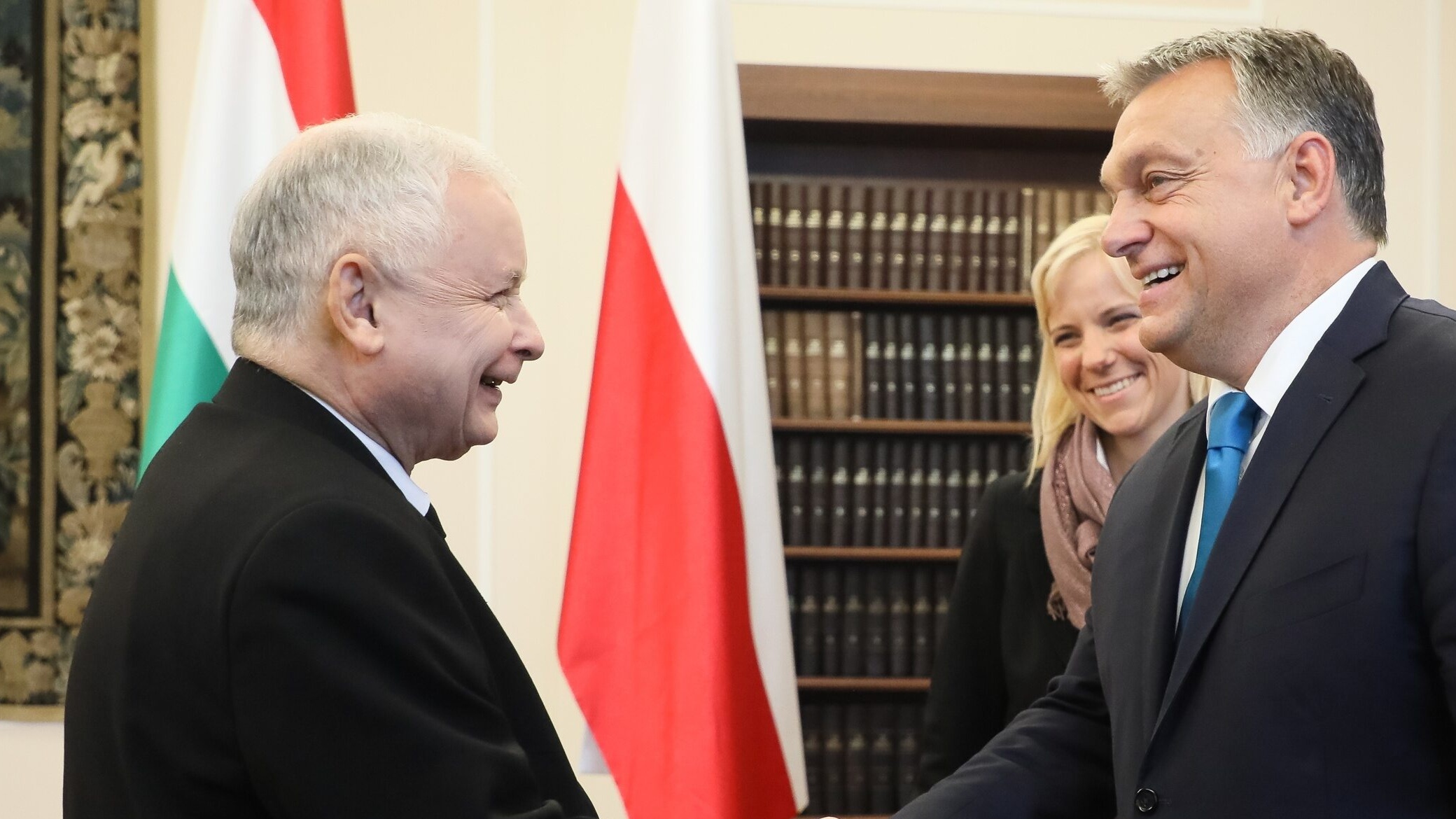 Prezes PiS Jarosław Kaczyński i premier Węgier Viktor Orban