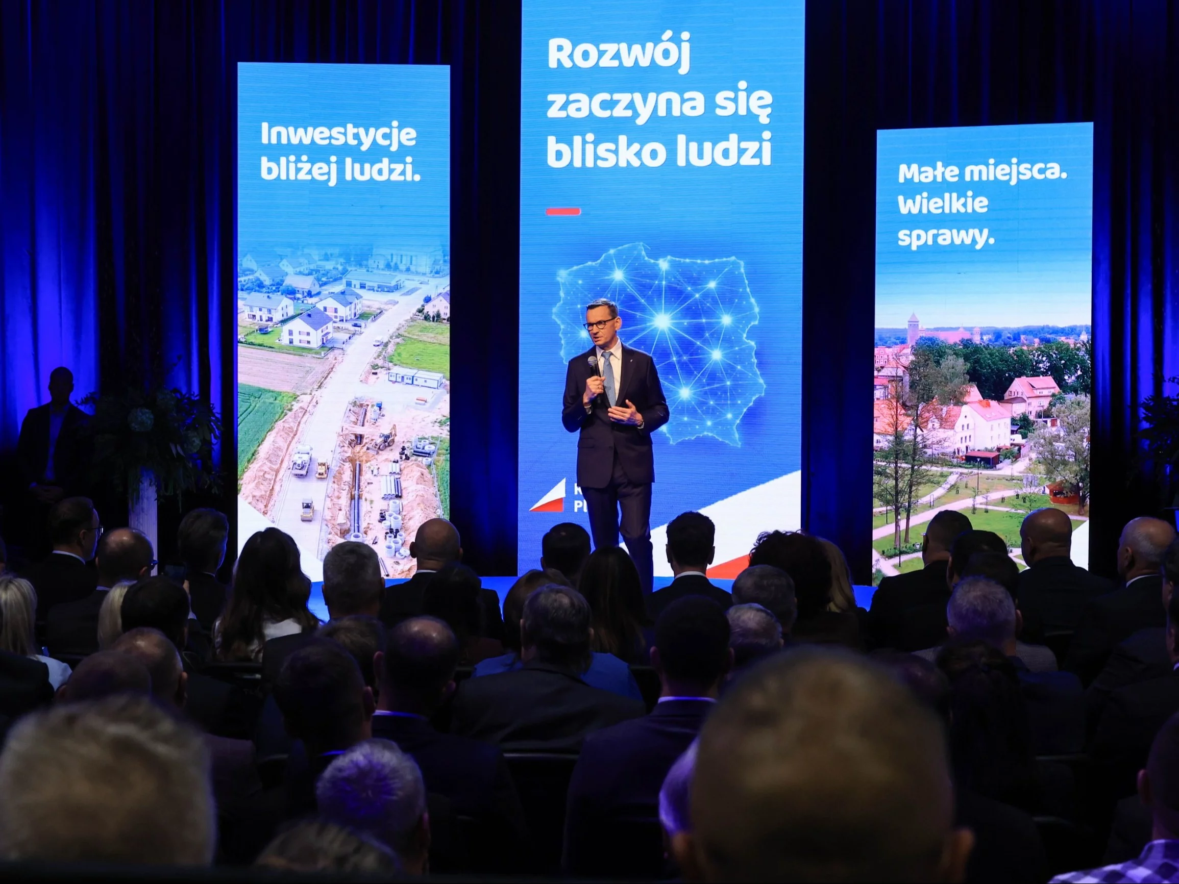 Przewodniczący KP Rozwój Plus Mateusz Morawiecki przemawia na Ogólnopolskim Forum Samorządowym ph. „SAMORZĄD + ROZWÓJ PLUS”