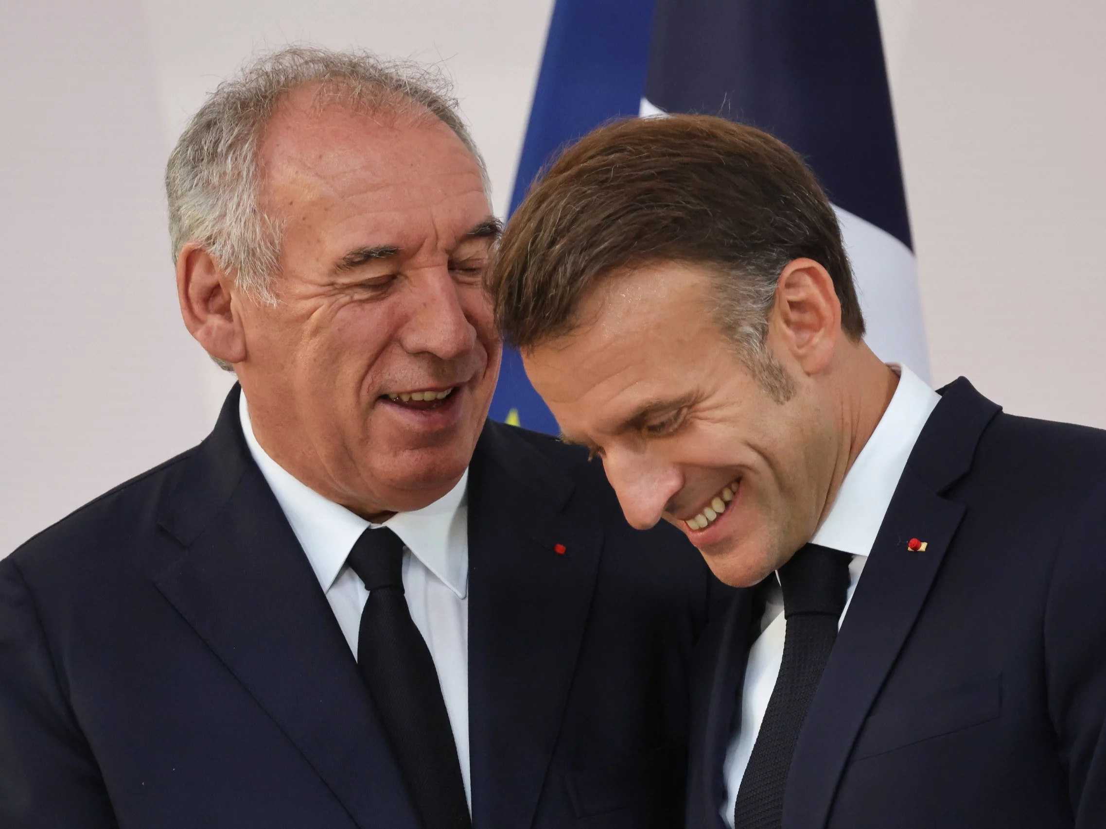 François Bayrou i Emmanuel Macron