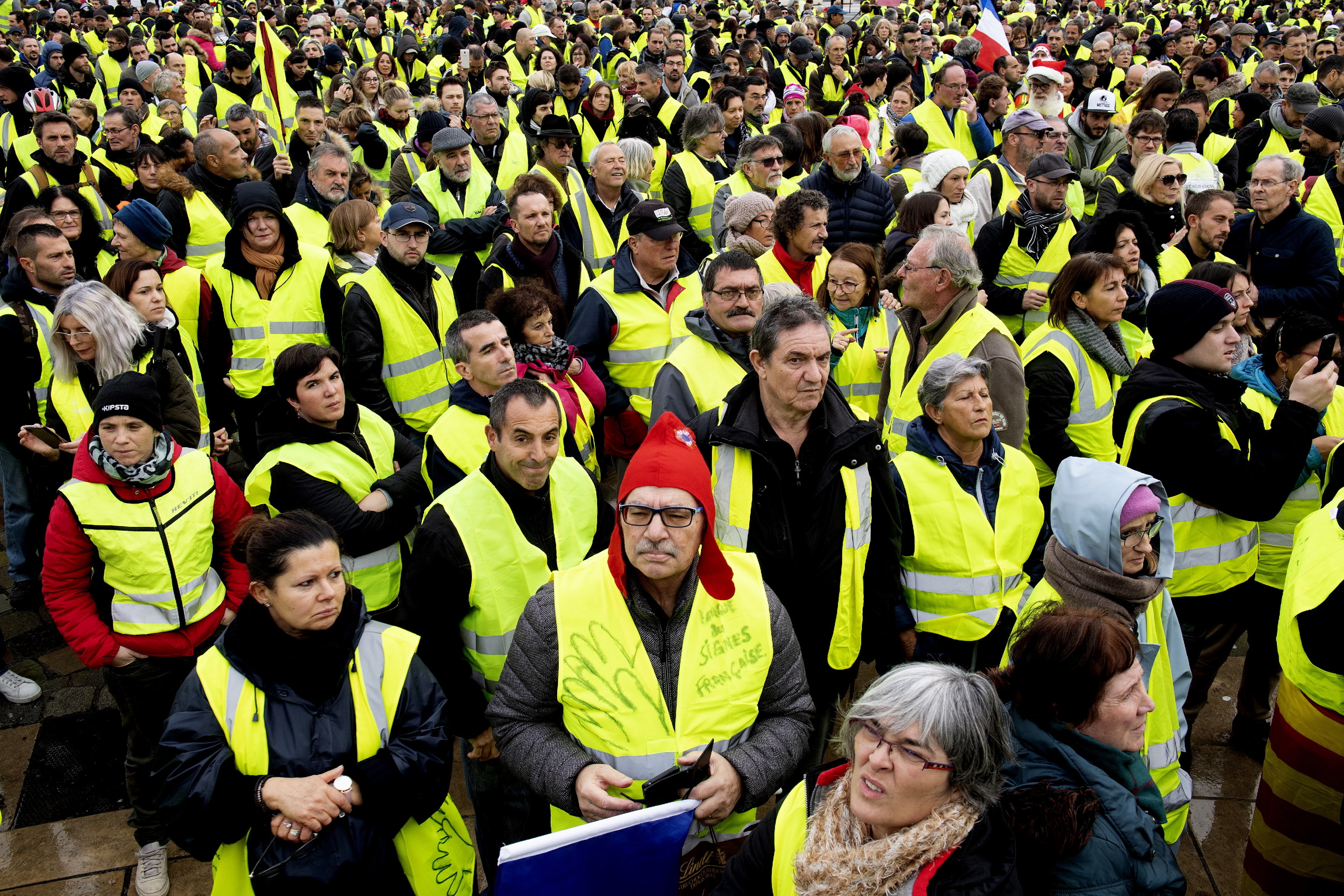 Protest "żółtych kamizelek" we Francji