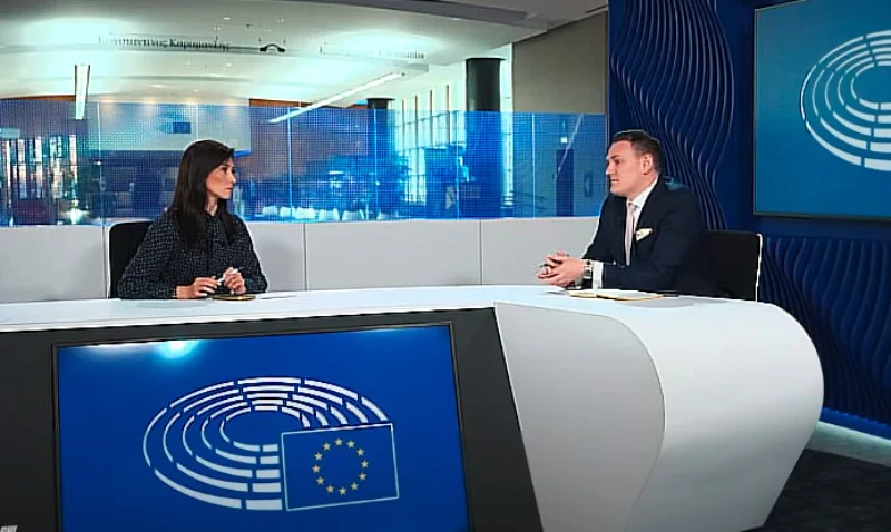 Ewa Zajączkowska-Hernik (Konfederacja) i Tomasz Froelich (AfD)