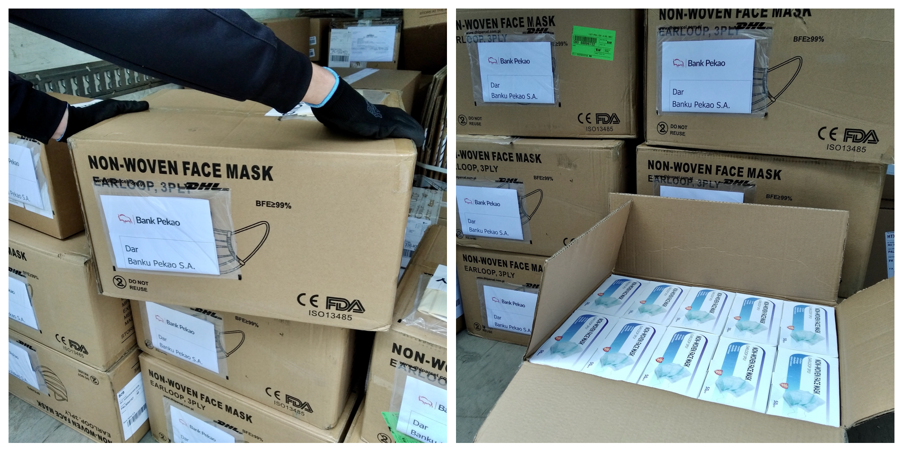 Maseczki od Fundacji Banku Pekao