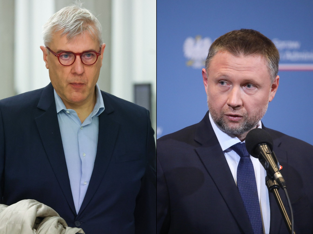 Roman Giertych (L) i Marcin Kierwiński (P)