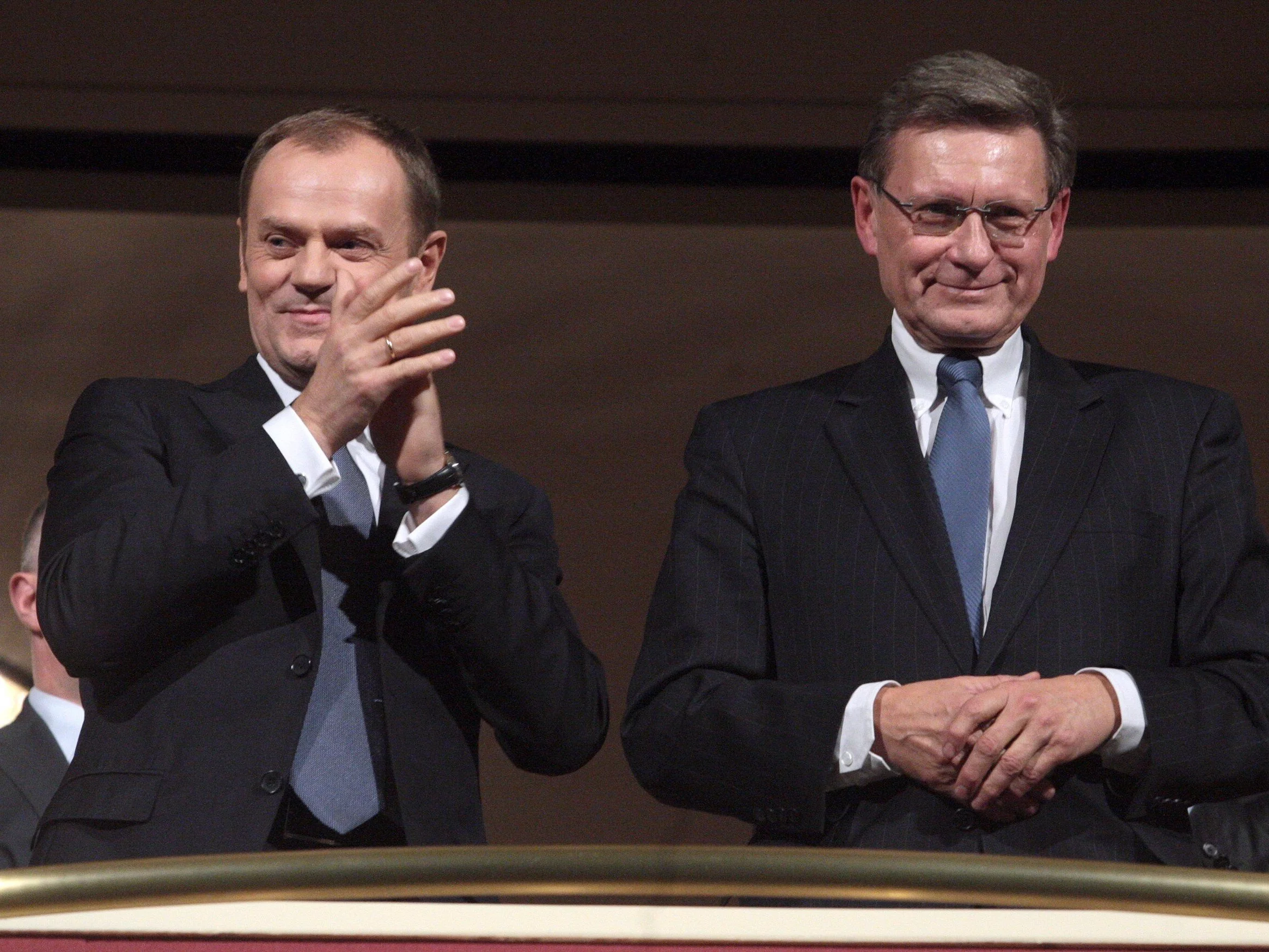 Donald Tusk oraz Leszek Balcerowicz