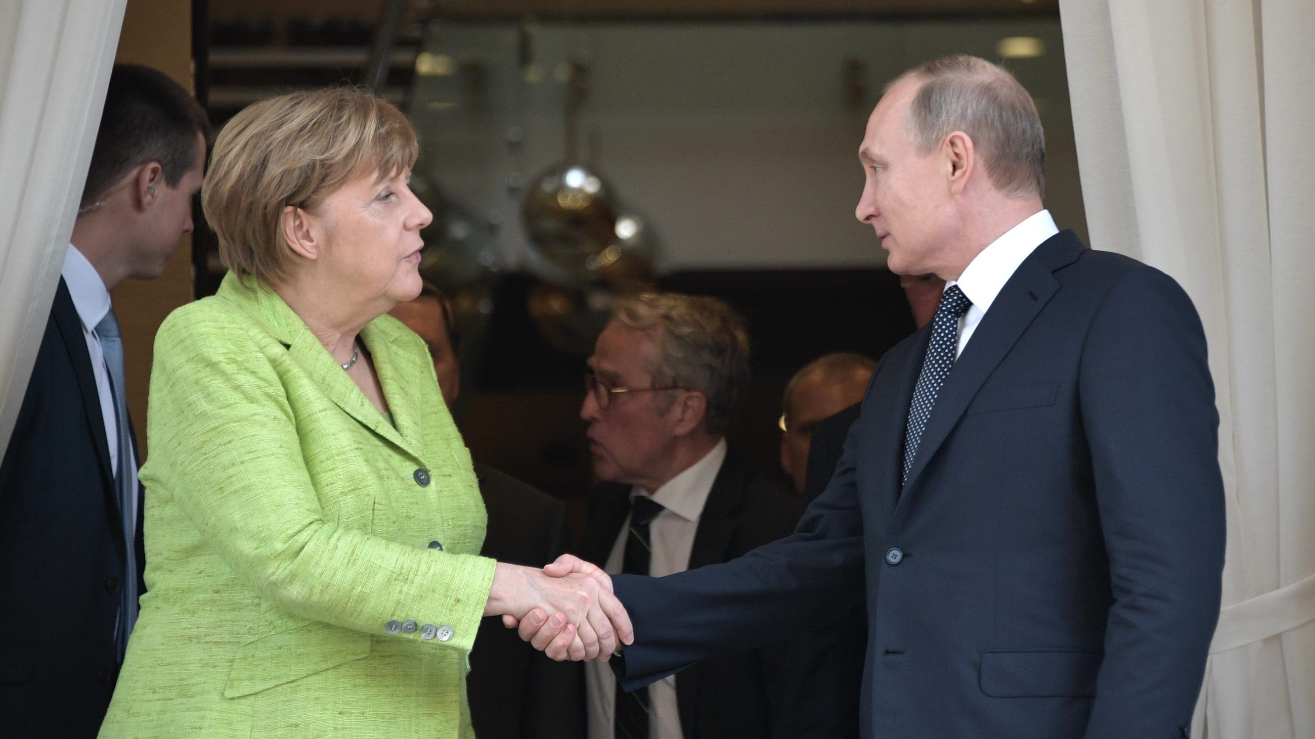 Angela Merkel i Władimir Putin