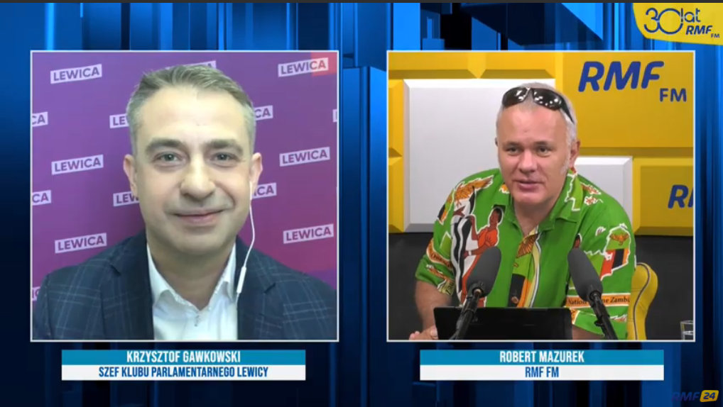 Szef klubu Lewicy Krzysztof Gawkowski był gościem radia RMF FM