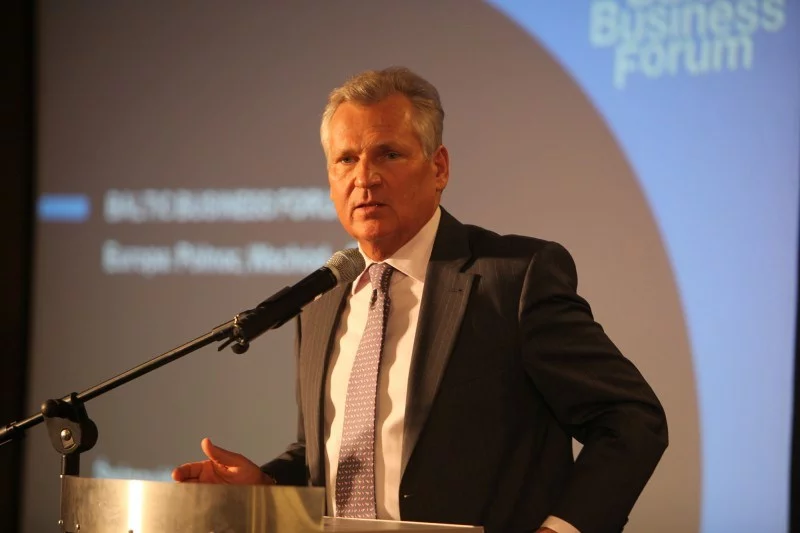 Aleksander Kwaśniewski podczas Baltic Business Forum (2013)