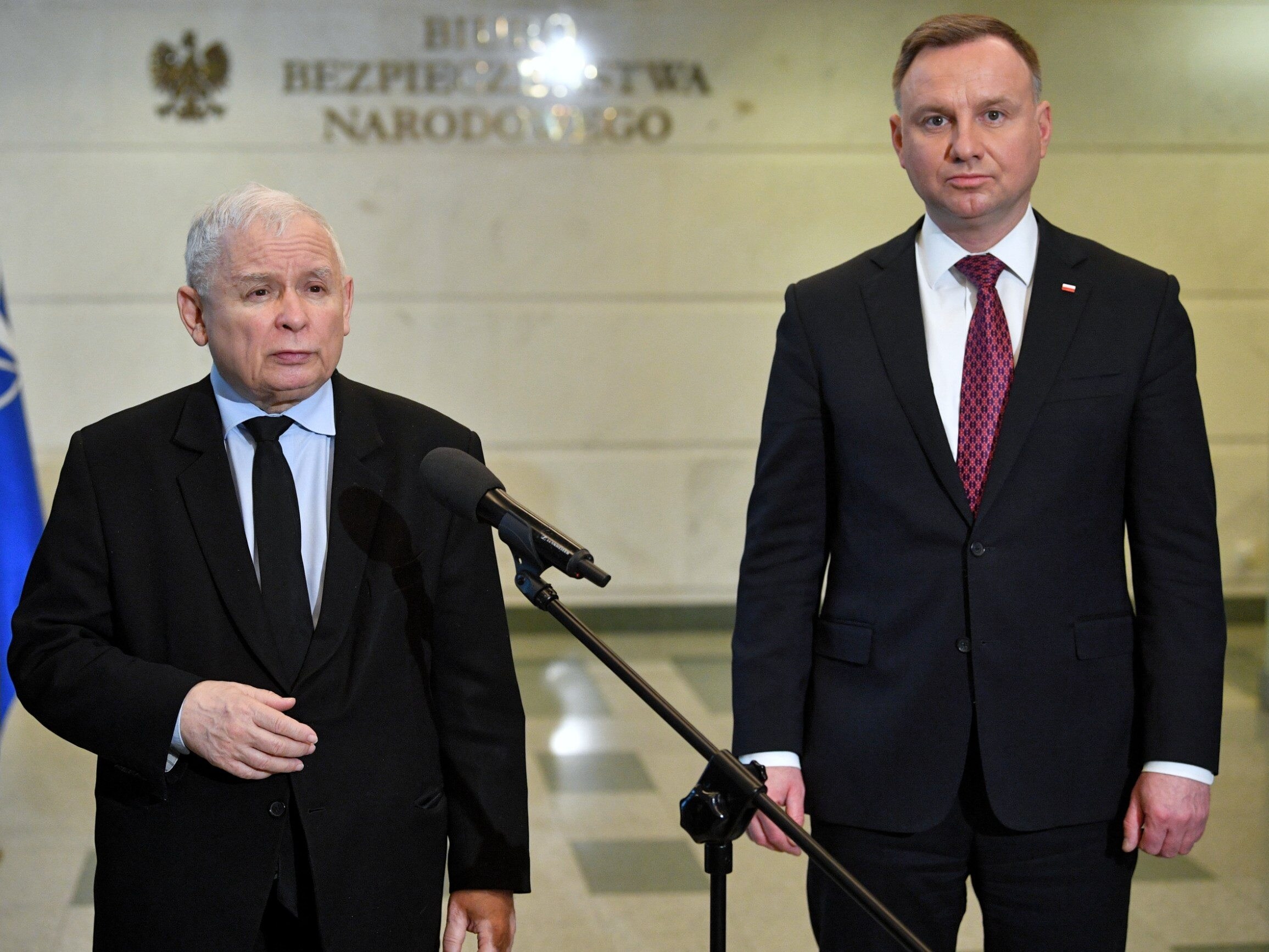 Prezes PiS Jarosław Kaczyński i prezydent Andrzej Duda