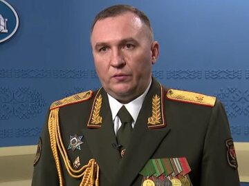 Gen. Wiktar Chrenin, minister obrony Białorusi