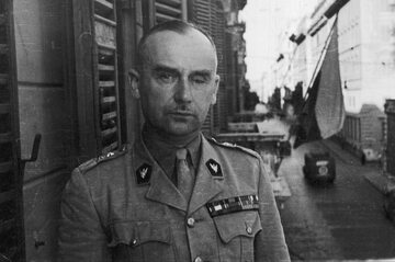 Generał Stanisław Kopański, fotografia sytuacyjna z okresu II wojny światowej