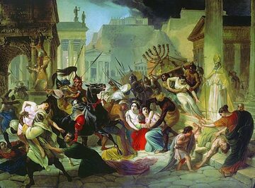 Genzeryk zdobywający Rzym na obrazie Karła Briułłowa
