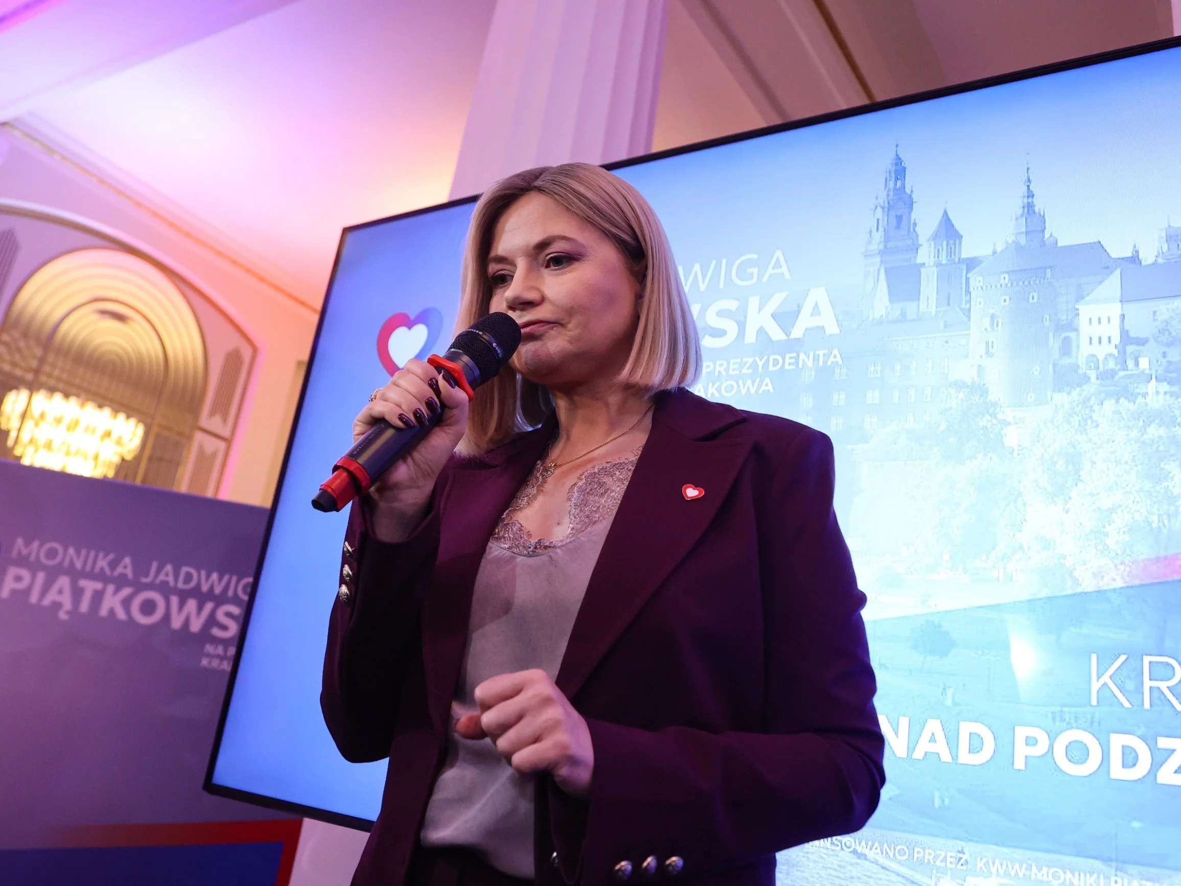 Kandydatka KO i PSL na prezydenta miasta Monika Piątkowska