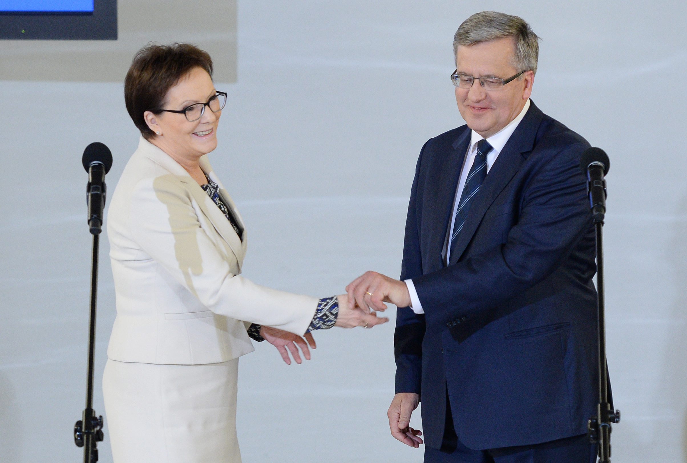 Ewa Kopacz i Bronisław Komorowski