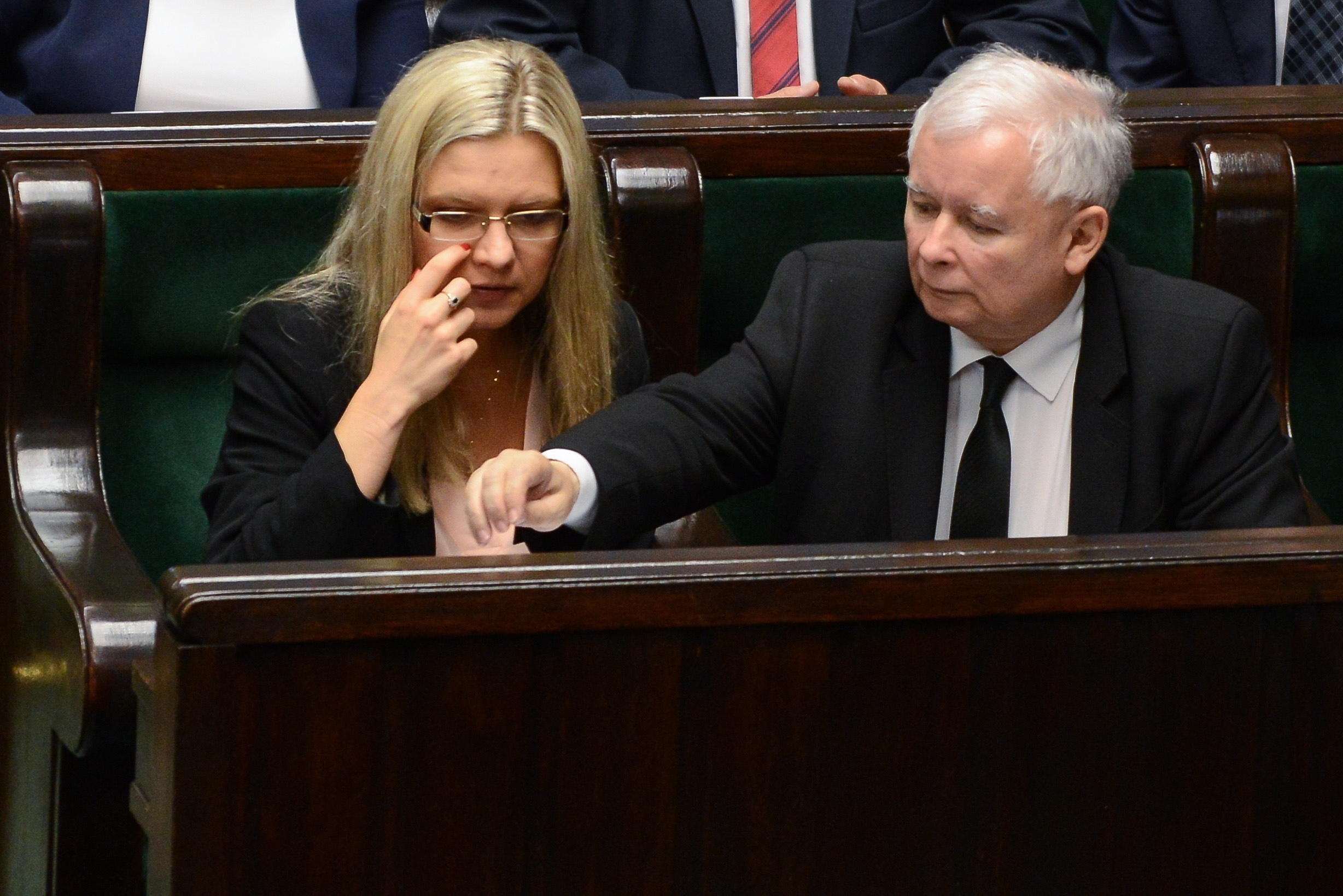 Małgorzata Wassermann i Jarosław Kaczyński