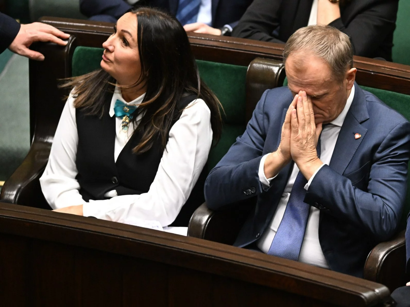 Monika Wielichowska i premier Donald Tusk