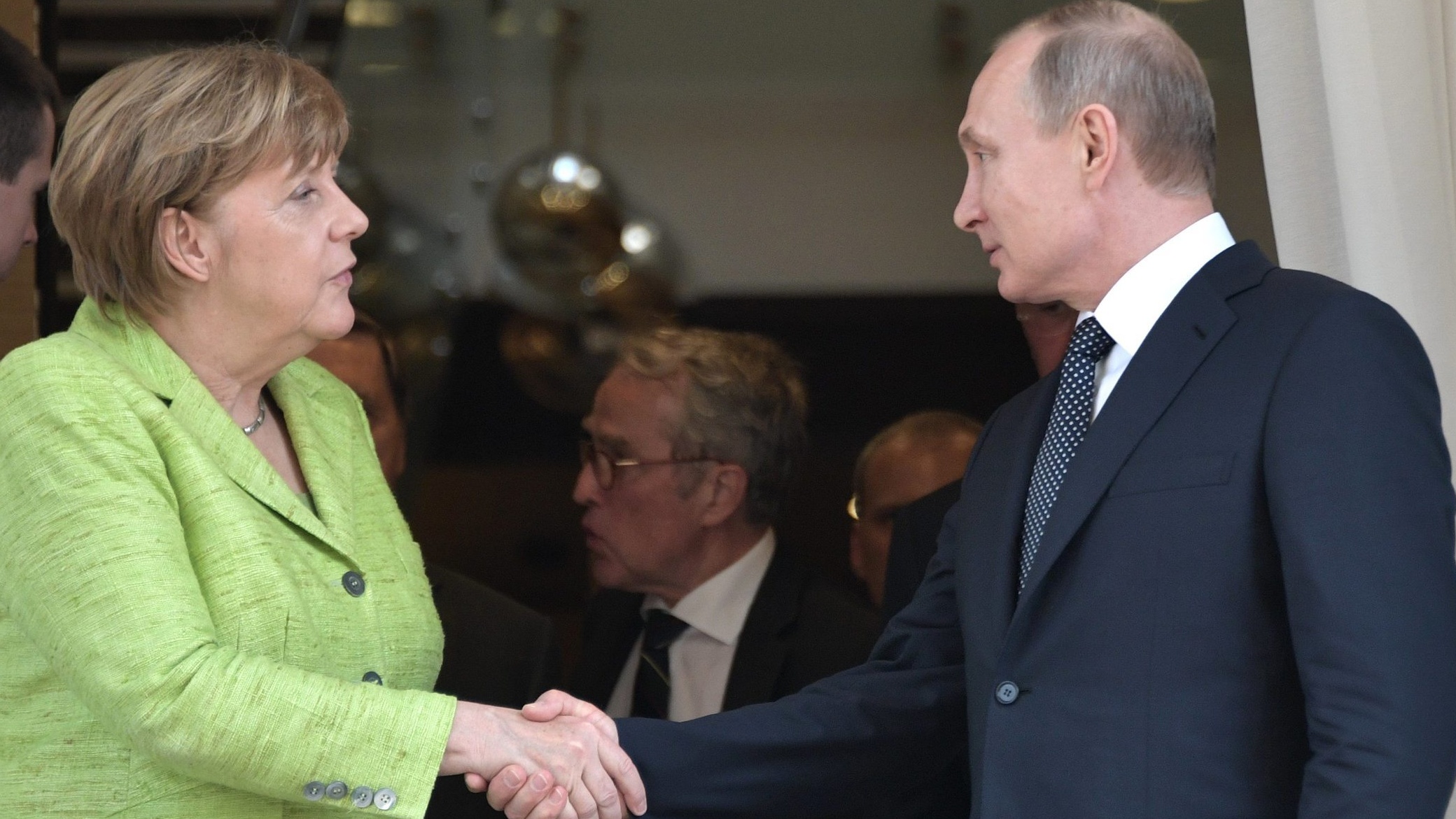 Angela Merkel i Władimir Putin