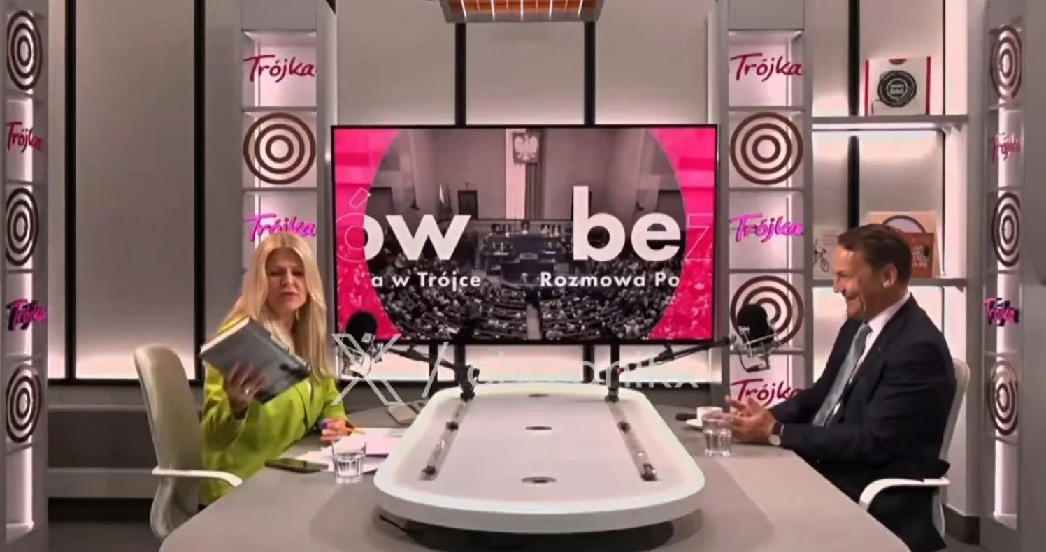 Renata Grochal i Radosław Sikorski w Polskim Radiu