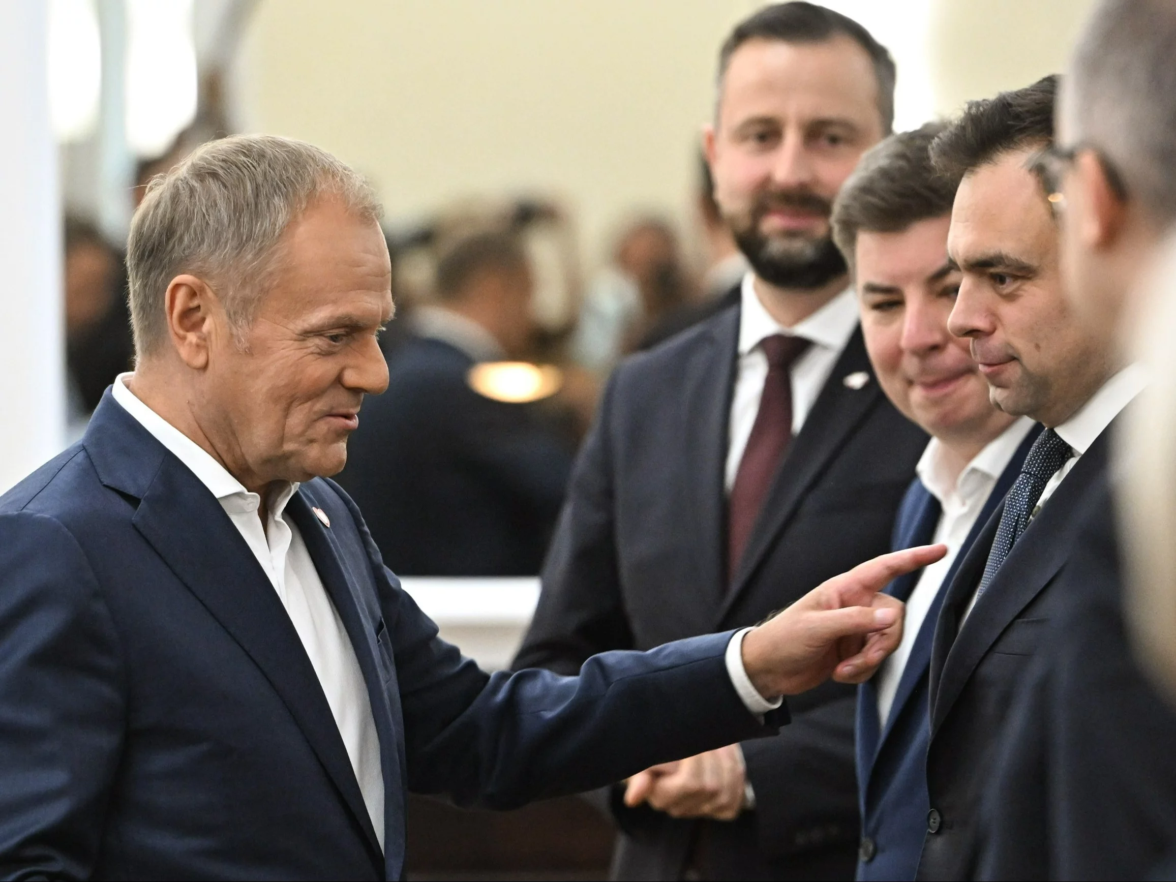 Donald Tusk, Andrzej Domański, Władysław Kosiniak-Kamysz, Jan Grabiec