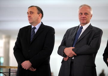 Grzegorz Schetyna i Stefan Niesiołowski