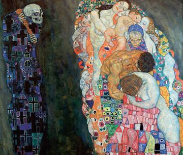Gustaw Klimt „Śmierć i życie” (1911–1915)