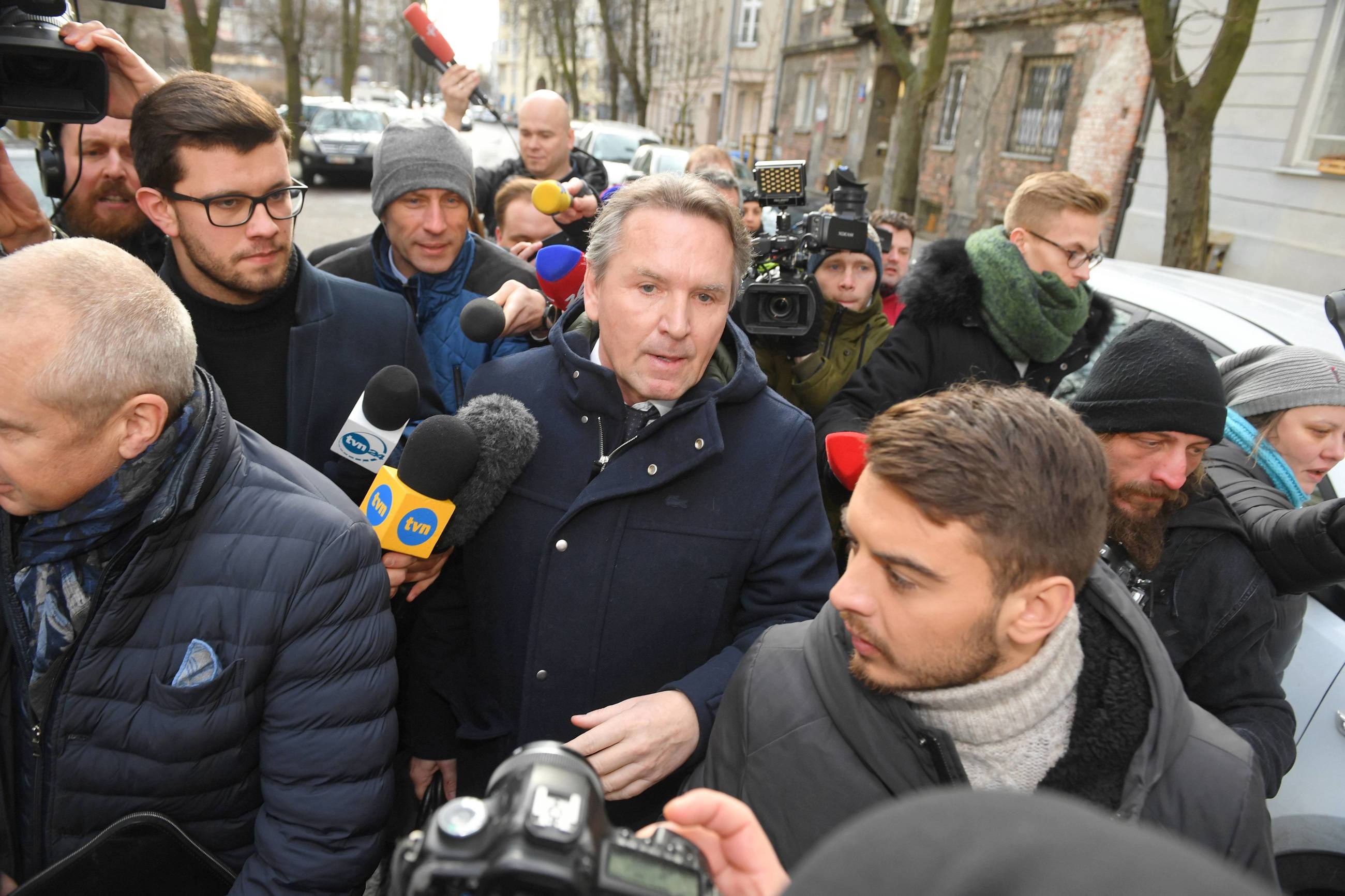 Gerald Birgfellner  w drodze do prokuratury