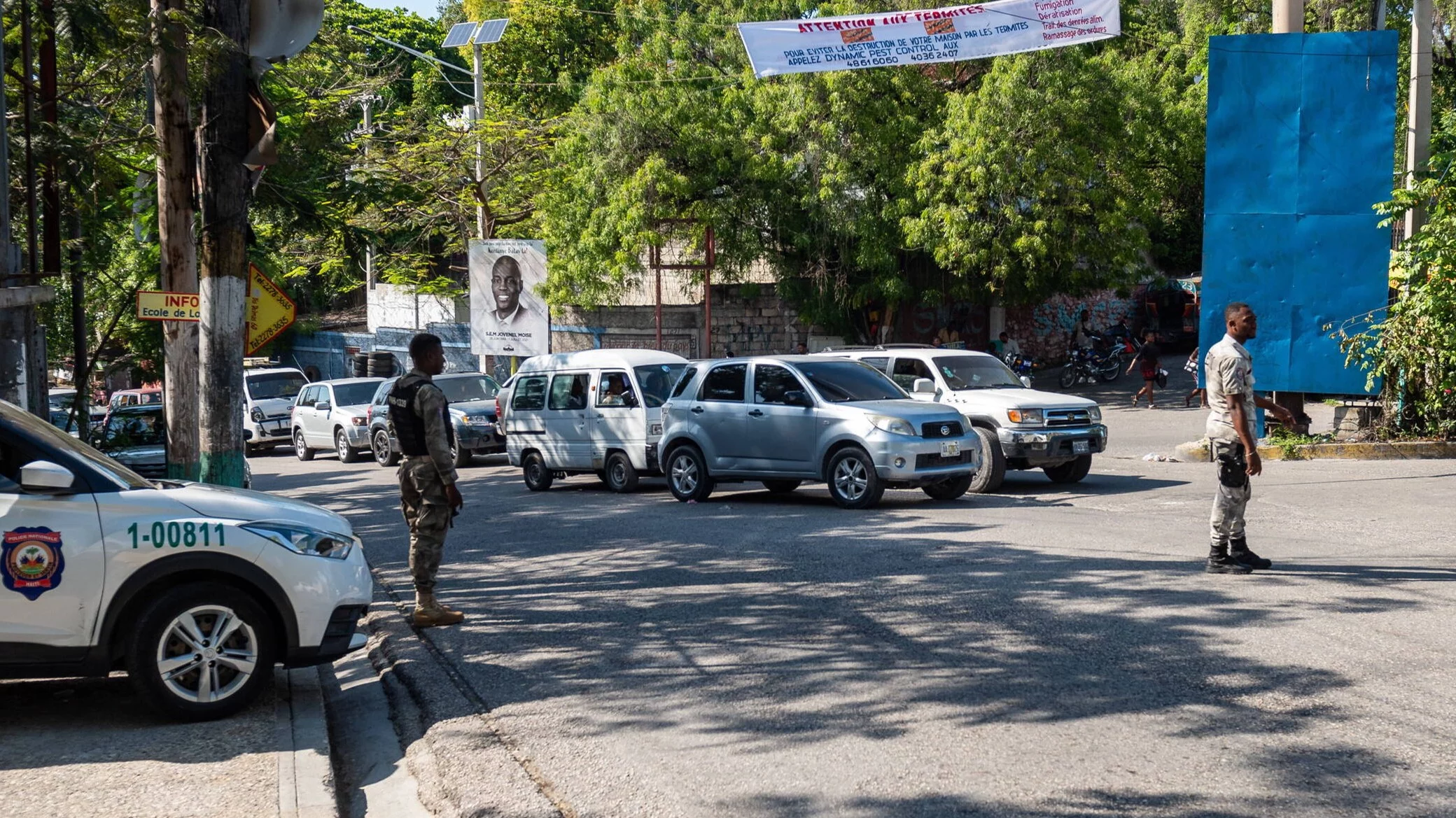 Port-au-Prince, Haiti. Policja, zdjęcie ilustracyjne