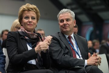 Hanna Zdanowska i Cezary Grabarczyk