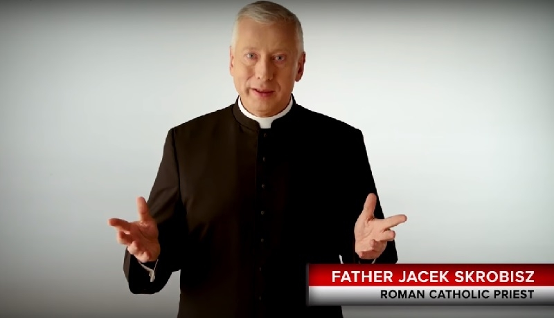 Ujęcie ze spotu "Happy Holidays" Polskiej Fundacji Narodowej