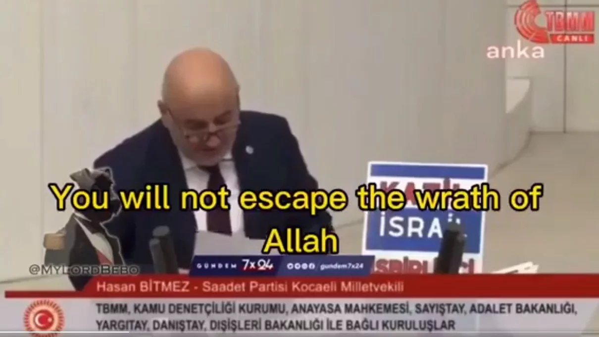 Poseł Hasan Bitmez w tureckim parlamencie