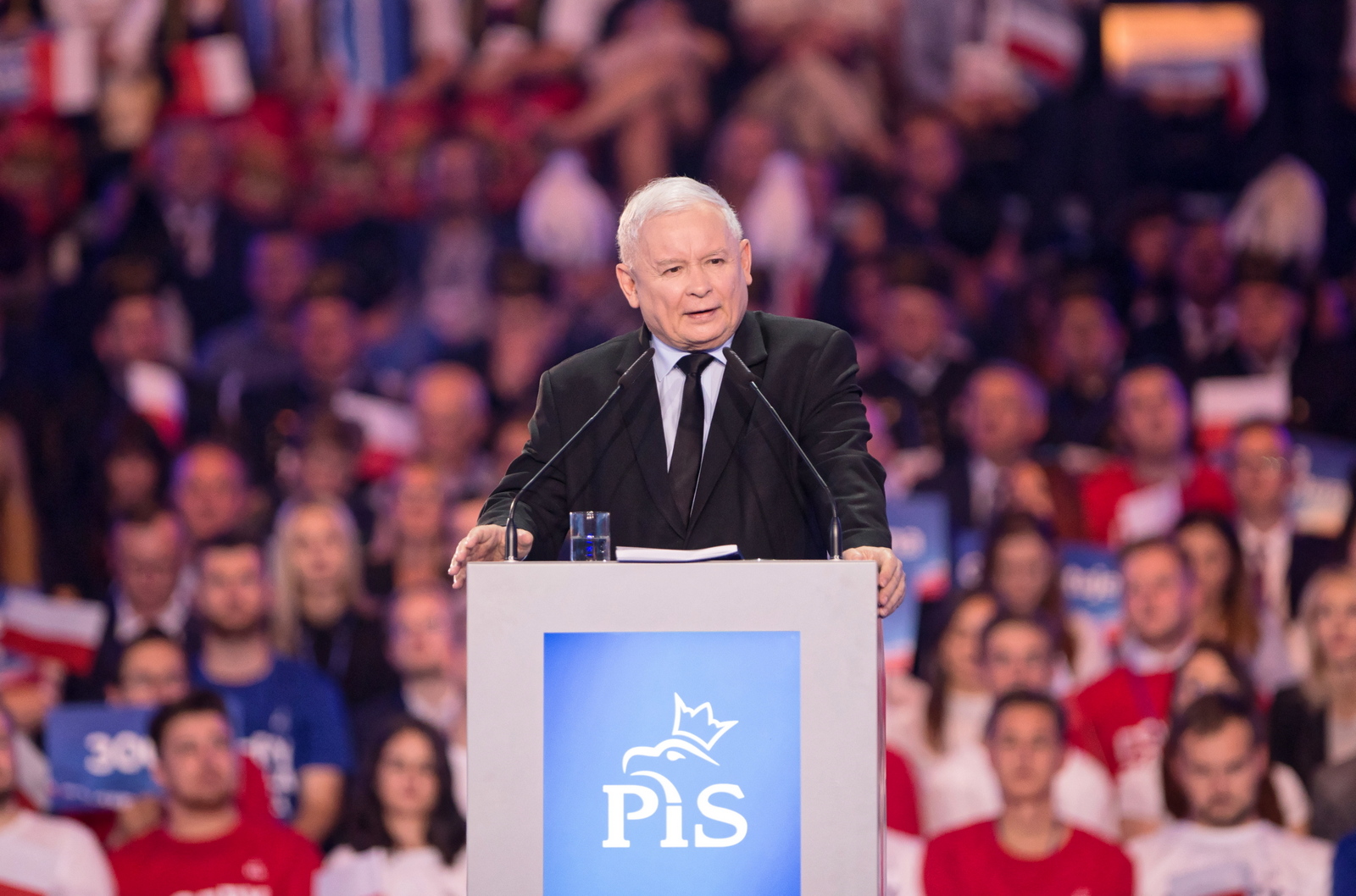 Jarosław Kaczyński na konwencji PiS