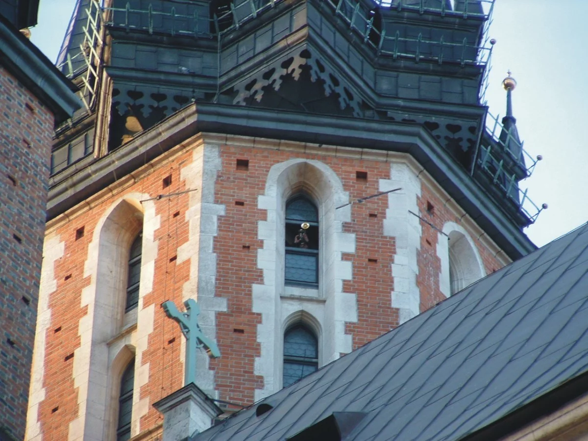 Granie hejnału mariackiego w Krakowie